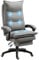Vinsetto Bürostuhl Massage, Chefsessel mit Massagefunktion, Gaming Stuhl, höhenverstellbarer, ergonomischer Drehstuhl, Massage Sessel, Nylon, Grau, 70 x 62 x 120-130 cm