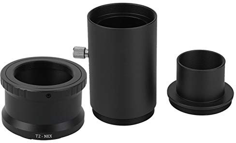 Akozon M42 Telescope Extension Tube, 1.25in T Ring Adapter, Telescope Mount Camera Adapter Telescope Mount Adapter Portable Extension Tube Astronomical Telescope Fixed Extension Tube for Sony E M