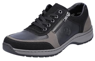 Rieker Herren Halbschuhe 03322-00 schwarz Gr. 41