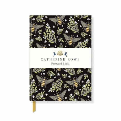Catherine Rowe Passwortbuch mit Bienen-Muster