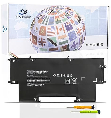 ANTIEE EO04XL E004XL Laptop Batterie Compatible avec HP EliteBook Folio G1 4K Series Notebook E004XL HSTNN-173C HSTNN-I73C HSTNN-IB71 HSTNN-IB7I 827927-1B1 827927-1C1 828226-005 E0O4XL 7.7V 38Wh