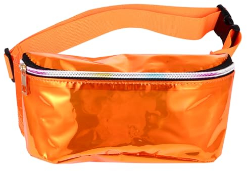 SOIMISS Fanny Pack Neon Taille Tasche Mode PVC Transparente Lustige Packung Wasserdichte Für & Orange Fanny Pack Neon