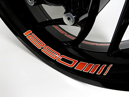 BIKE-label Adesivi per cerchioni colore arancione compatibili per KTM 1290 Super Adventure X790014VA