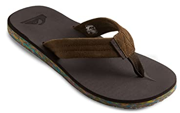 Quiksilver Herren Carver Suede Recycled Sandale, Brown 2, 46 EU