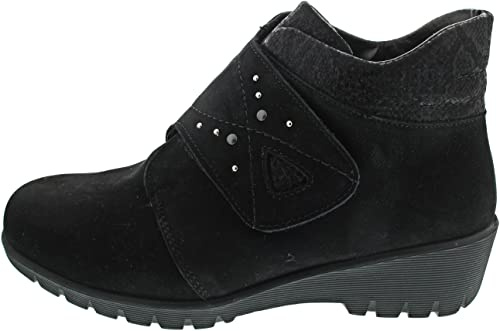 Waldläufer Kamela Damen Stiefelette in Schwarz, Größe 4.5