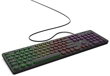 MOBILITY LAB ML306858 - Clavier Filaire rétro-éclairé - Compatible avec PC et Laptop, Noir