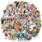 FYDZBSL One Piece Aufkleber 50 Stück Anime Aufkleber One Piece Stickers Aufkleber Graffiti für Kinder,wasserdichte Aufkleber für Laptop,Gepäck, Skateboard, Auto,Handy,Kind Geschenk