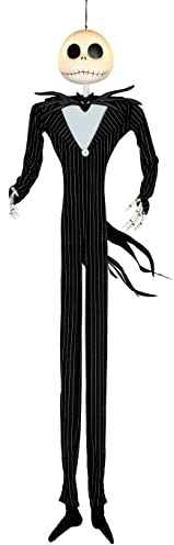Disney The Nightmare Before Christmas Jack Skellington Light and Sound - Decoración de personajes colgantes de tamaño completo