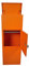 VEEHAUS Paketbriefkasten Groß Briefkasten Rostfrei Paketbox Draussen Groß XXL Und Postbox Für Pakete Briefkasten Mit Paketfach (Ohne Ständer, Orange)