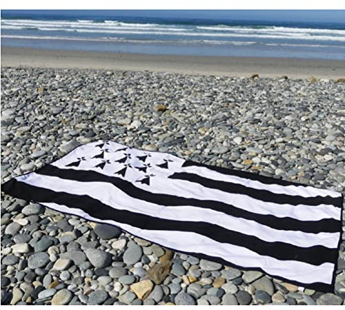 Serviette de Plage Polyester Drapeau Breton