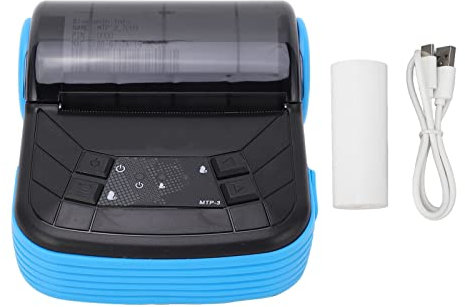 Spacnana Impresora Térmica, Impresora Térmica de Recibos 80 Mm Impresión Inalámbrica Bluetooth Amplia Compatibilidad Impresora de Recibos Portátil de Alta Velocidad y bajo Ruido