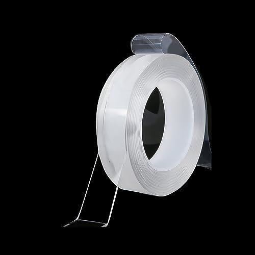 3M Nano Tape Adhesive No Damage Transparent Wall Tape(3M*3CM) Multifunctional Double Sided Adhesive Tape,Reusable Adhesive Strip for Home Office Car Decor, Fix Carpet Mats