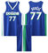 2-Teiliges Kinder/Erwachsene Basketball Sportbekleidung, Kinder/Erwachsener Basketball T-Shirt Weste + Shorts, Kinder/Erwachsener Basketball Trikot Shirt und Shorts Blau L