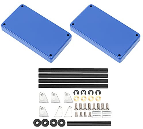 Tools Trolley Kit, Mini 2 Tier Tools Storage Trolley Mobile Workshop Garage Repair RC Accessories with Wheels, 3 Colored Large Size Model Car Accessories Rc Tool Kit for 1/8 1/10 1/12 1/16 Scale(Blue)