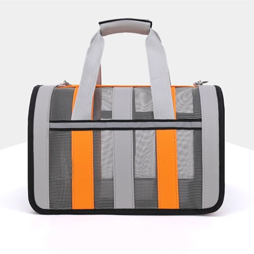 Transportbox für Haustiere, Tragbar, Faltbar, für Katzen, Weiche, Atmungsaktive Hundetasche, Zusammenklappbare Reise-Welpentransportbox, Haustier-Reisetransportbox, Hundehütte, Haustierkäfig für Katze