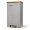 BERGEN Badezimmer Hängeschrank in Grau, Artisan Eiche Optik - Badezimmerschrank Bad Schrank mit viel Stauraum - 38 x 70 x 24 cm (B/H/T)