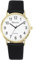 Ravel - Unisex Classic Alltagsuhr mit modernen Zahlen - Analoges Quarzwerk - R0129.25.1 - Schwarz/Goldton/Weißes Zifferblatt mit Zahlen