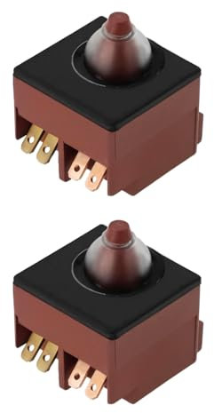 Create idea 2 Pièces Interrupteur de Meuleuse d'angle de Rechange 650621-4 Compatible avec Makita 9553NB 9554 9555 9557HN 9557HB 9558NB PJ7000 GA4530