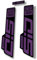 Autocollant de rechange pour fourche compatible avec Rock Shox SID Ultimate 2021 Series Violet (mat)