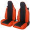 Auto Accessori Lupex Coprisedili auto compatibili con Smart fortwo, 450 451 e 453, 1 2 3 Serie, Tessuto Policotone (Nero - Arancio)