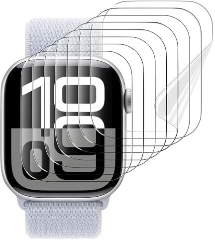 Film Hydrogel 5pcs pour Apple Watch Series 10 / Series 10 Aluminum 42mm Smart Watch Film TPU Transparent Protecteur d'écran tactile, HD, Ultra-mince, Auto-cicatrisant