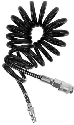 TOKIDNY Tuyau Air Rétractable Avec Raccords Pour Compresseur Limiteur De Courbure Et Kit De Coupleur Tuyau Air Pu Résistant