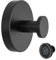 HLMYER 1 Pcs Black Suction Hook, Stainless Steel Matte Black, No Drill Hole, Bathroom Suction Hook, For Shower, Bathroom, Hanging Towels on Smooth Surface