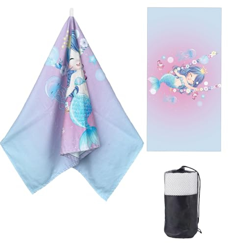 ZTYROLJ Serviettes de Bain en Tissu Éponge, Serviette de Bain pour Enfants 70x140cm, Drap de Bain XXL, Douce, Légère, Absorbante, Plage, Bain, Piscine, Vacances