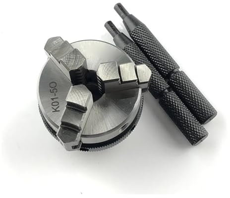 TBGCXJSV 50MM Mini Holz Drehbank Chuck K01-50 Drehbank Selbstzentrierende Chuck