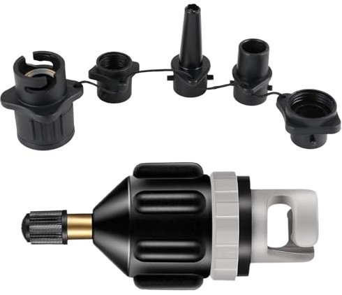 Lot d'adaptateurs de valve 4 en 1, buse de gonflage, pour bateaux gonflables, paddle, kayak, planches de stand up paddle, accessoires de SUP, adaptateur de valve pour pompe SUP, adaptateur pour