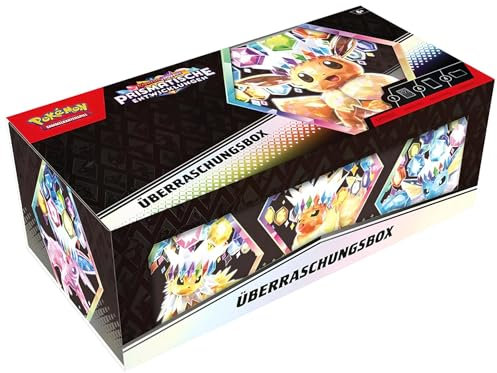 BB-Toy-Trades Bundle aus Pokemon Prismatische Entwicklungen Überraschungsbox/Surprise Box & Toploader - Deutsch NEU & OVP