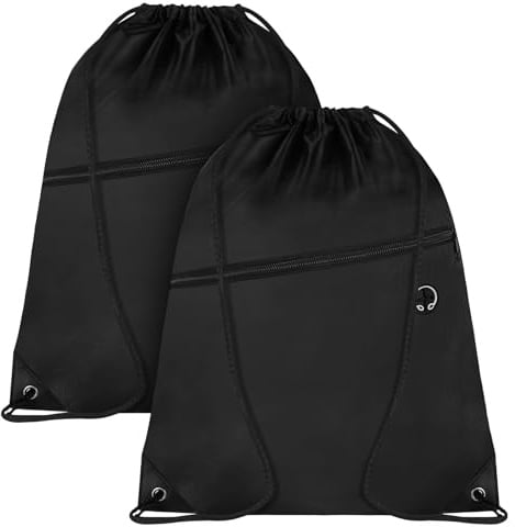 DiULi Turnbeutel, Verstellbar Tunnelzug Gymsack, Wasserdicht Turnbeutel Unisex, Sportbeutel Kordelzug Gym für Sport und Reisen