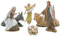 Moranduzzo Krippe 6 Figuren H max 9,4 cm für Krippe 10 cm Maßstab 1:20 – Standard 10 – Unzerbrechliche Figuren, Arabischer Stil, Handbemalt, Bildhauer M. Landi, Hergestellt in Italien