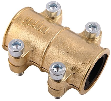 Gebo 16046 9 15 mm, Messing Dichtschelle für Kupferrohr