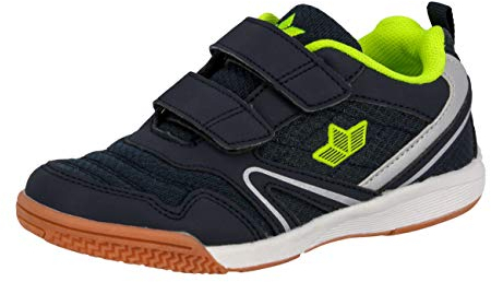 Lico Boulder V, Chaussures Multisport Indoor Mixte Enfant, Bleu (Marine/Lemon Marine/Lemon), 30 EU