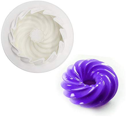 molde de silicona 3d, moldes silicona para postres pudín, Galleta giratoria