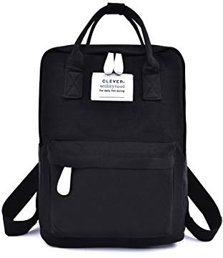 NICOLE & DORIS Rucksack für Damen Handtaschen Lässiger Wasserdichte Rucksack Mädchen Schulrucksack für Laptop Schwarz