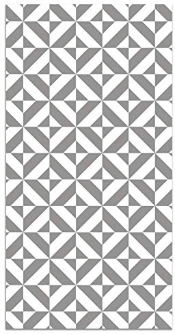 Panorama Alfombra Vinílica Cocina Baño - Varios Tamaños - (Geometría Gris 40x80 cm)