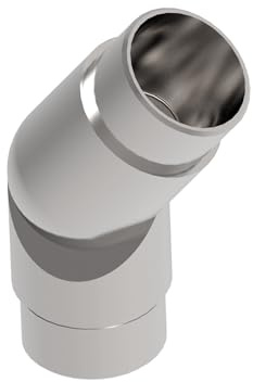 Sellon24® Edelstahl Gelenkverbinder stellbar 90° für Handlauf Rohr Ø 42,4 x 2,0 mm V2A Verstellbar Verbinder Steckfitting Verbindungsstück Handlauf Rohr Rundrohr Geländer A/0313-242