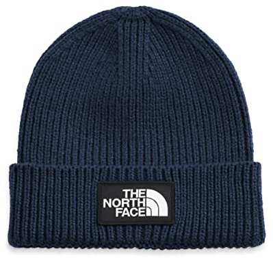 The North Face Logo Box Cuffed Unisex Beanie-Mütze, Summit Navy, One Size