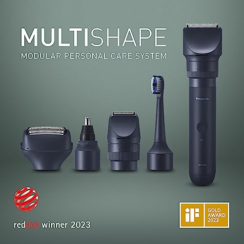 Panasonic All in one MULTISHAPE,Wet & Dry Electric Beard,Hair and Body Trimmer for Men,3-Blade Shaver, Electric Toothbrush,Nose/Ear/Facial Trimmer,Rechargeable Li-ion body,Modular Personal Care System