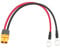 PNGKNYOCN XT60 zu O Ring Klemme Kabel, 14AWG XT60 Buchse zu O Ring Klemmen Verlängerungskabel für Solarpanel Kit und Batterieladung (0.3M/1FT) (XT60 Female)
