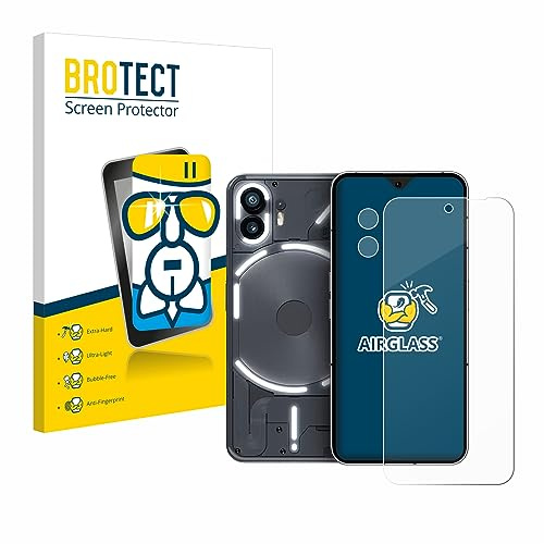 BROTECT Schutzglas für Nothing Phone (2) | (Display+Kamera) Transparenter Displayschutz Made in Germany Schutzfolie Panzer Folie Glas 9H Einfache Montage Clear