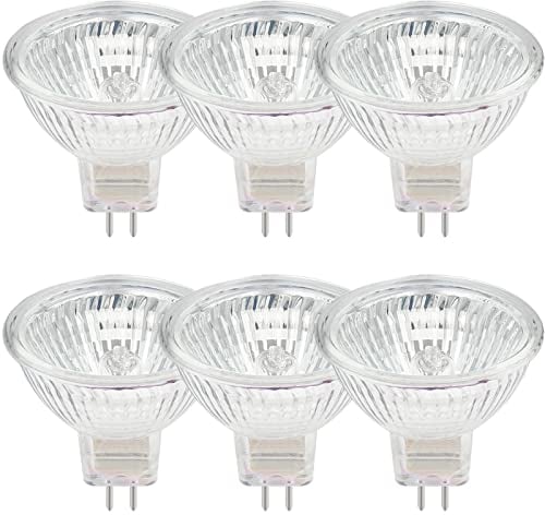 EKSAVE MR16 Halogen Reflektor Leuchtmittel 12V 20W Halogenlampen GU5.3 Dimmbar Warmweiß 2700K(6 Stück)