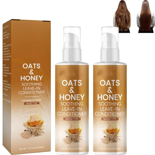 EXQST Haferflocken- und Honig-Leave-In-Conditioner Miracle Hair Leave-In-Conditioner Tiefenspülung für trockenes und strapaziertes Haar