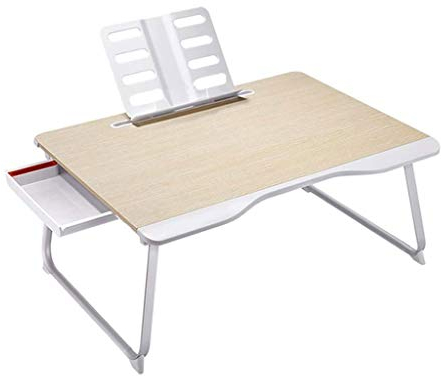 Escritorio para computadora portátil para Cama, Bandeja de Mesa portátil con Patas Plegables, para Leer y Escribir en el Piso del sofá del sofá de la Cama (Color: B)
