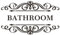 Generic Toilet Door Sign Self Adhesive Vinyl Sticker, Decal Bath Room Door Sticker, Bathroom, WC 1