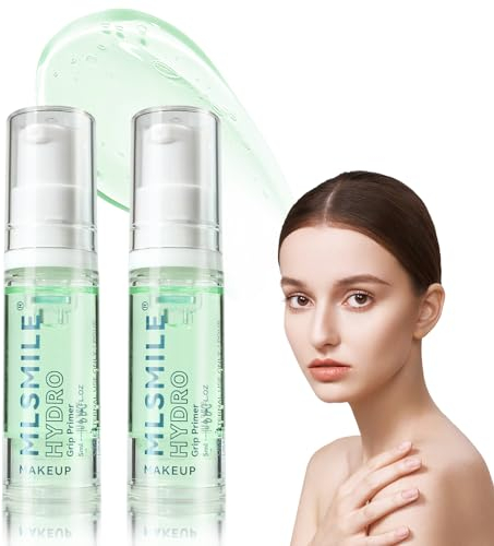 Jutqut Mini Power Grip Primer Gel, Invisible Pore Milk Make up, Moisturizing Jelly Face Primer, Pre Makeup Gel Pore Shrink Isolation Concealer Pore Skin, 2 Kleine Reiseflasche