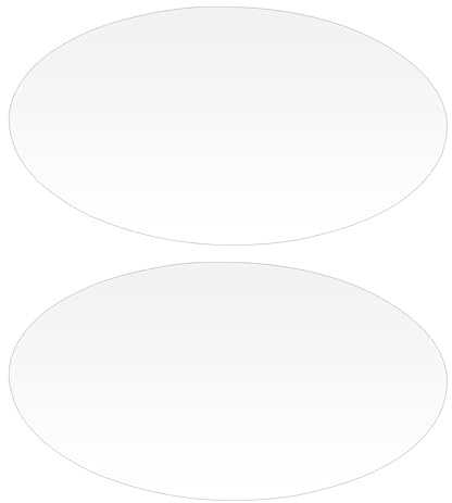 UPKOCH Pegatinas Espejo De Pared Oval Autoadhesivos 2 Piezas 10.63X6.69X0.04 en Decoración Interior Para Dormitorio Sala De Baño Cocina Oficina