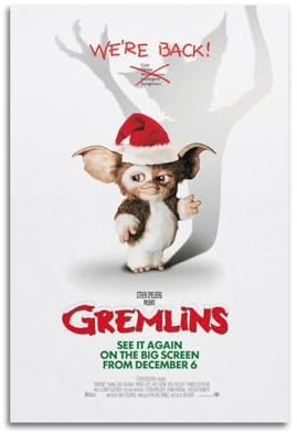 Generisch Gremlins Poster, dekoratives Gemälde, Leinwand, Wandposter für Raumdekoration, ästhetische Sportlandschaft, Büro, Raumdekoration, Geschenk, 30 x 45 cm, ungerahmter Stil